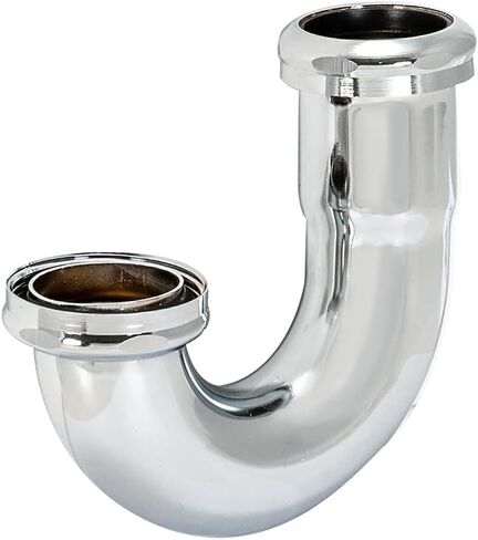 EZ-Flo 1-1/2 Inch Heavy-Duty J-Bend Sink Trap with a Captive Nut Connection, Chrome, 35112 in Kuwait