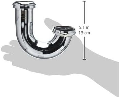 EZ-Flo 1-1/2 Inch Heavy-Duty J-Bend Sink Trap with a Captive Nut Connection, Chrome, 35112 in Kuwait