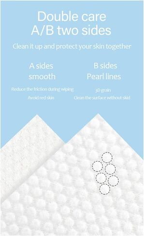 WYV Disposable Face Towel, 100 Count Cotton Facial Dry Wipes, Soft dry Wipes Cotton Facial Tissues, Multi-purpose Portable Face Clean Towels for Cleansing, Skincare and Makeup Remover in Saudi Arabia