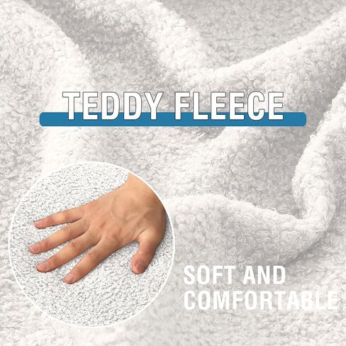 H.VERSAILTEX Teddy Fleece Chair Slip Covers 100% Waterproof Sofa Slipcovers Non-Slip Chair Covers for Living Room Furniture Protector Slipcover for Dogs, Children, Pets (Chair, Natural White) in Kuwait