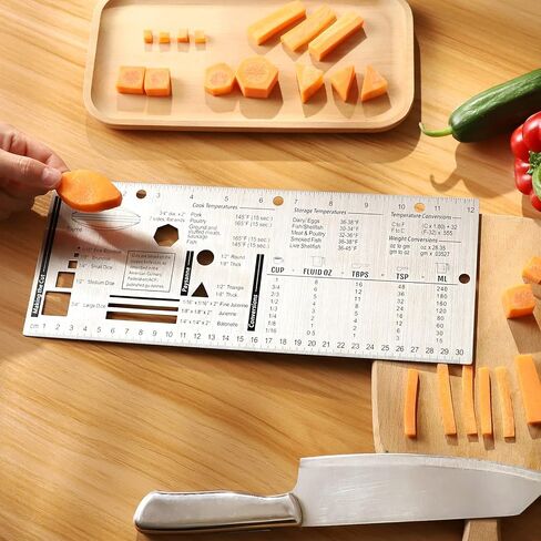 Chef's Culinary Tools Kitchen Ruler-Culinary Ruler for Kitchen Culinary Student and Amateu Chefs Kitchen Accessories (12.28X4.96") in Kuwait