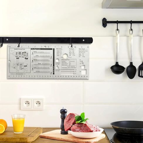 Chef's Culinary Tools Kitchen Ruler-Culinary Ruler for Kitchen Culinary Student and Amateu Chefs Kitchen Accessories (12.28X4.96") in Kuwait