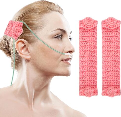 Comfortable Ear Protectors for Oxygen Tubing, Nasal Cannula Strap Ear Savers | Knit Cannula Headband Strap | Elevate Your Oxygen Experience, Secure Fit to Prevent Ear Soreness in Kuwait