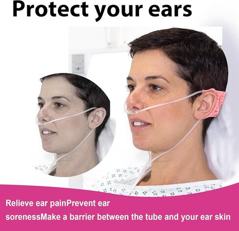 Comfortable Ear Protectors for Oxygen Tubing, Nasal Cannula Strap Ear Savers | Knit Cannula Headband Strap | Elevate Your Oxygen Experience, Secure Fit to Prevent Ear Soreness in Kuwait