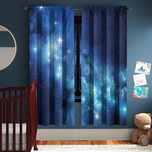 Miyotaa Blue Video Game Curtains 2 Panels 42W x 63H Rod Pocket Cool Teen Boys Gaming Cool Gamepad Polyester Window Drapery Treatment for Bedroom Living Room in Saudi Arabia