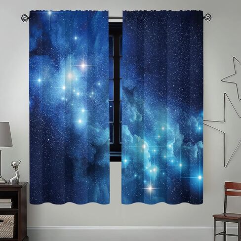 Miyotaa Blue Video Game Curtains 2 Panels 42W x 63H Rod Pocket Cool Teen Boys Gaming Cool Gamepad Polyester Window Drapery Treatment for Bedroom Living Room in Saudi Arabia
