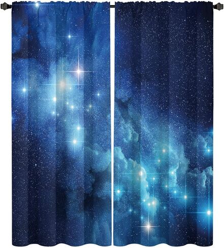 Miyotaa Blue Video Game Curtains 2 Panels 42W x 63H Rod Pocket Cool Teen Boys Gaming Cool Gamepad Polyester Window Drapery Treatment for Bedroom Living Room in Saudi Arabia