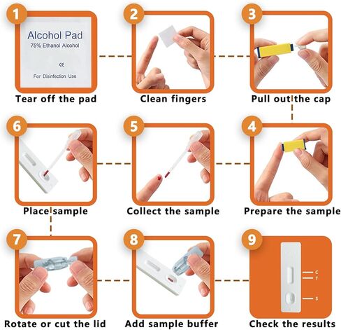 JOGRO H. Pylori Test kit，Helicobacter Pylori Test kit, Results in 10-15 Minutes, Fast and Highly Accurate, Easy to use and Read,Pack of 2 in Saudi Arabia