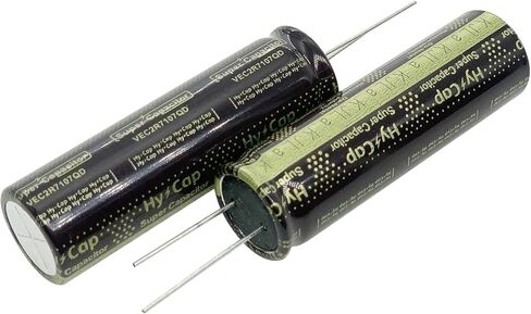 2 قطعة 18x60 مللي متر (0.71x2.36in) مكثف فائق 2.7 فولت 100F فاراد السعة لف نوع تخزين الطاقة لتخزين الطاقة الاحتياطية على اللوحة in Kuwait