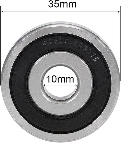 4pcs 6300-2RS 10x35x11mm Double Rubber Seal Bearings Deep Groove Ball Bearing in Saudi Arabia