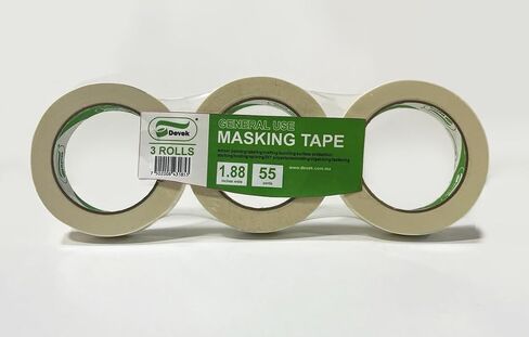 DEVEK Masking Tape for Painting, Crafting, DIY Projects, 1.88 in x 55 yds, 3 Rolls, Clean Removal in Saudi Arabia