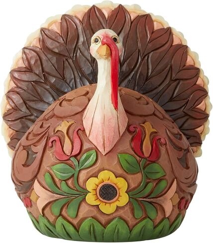 Enesco Jim Shore Heartwood Creek Harvest Turkey Feast Mode Figurine, Multicolor in Saudi Arabia