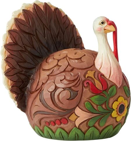 Enesco Jim Shore Heartwood Creek Harvest Turkey Feast Mode Figurine, Multicolor in Saudi Arabia