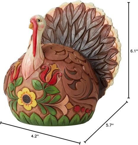 Enesco Jim Shore Heartwood Creek Harvest Turkey Feast Mode Figurine, Multicolor in Saudi Arabia