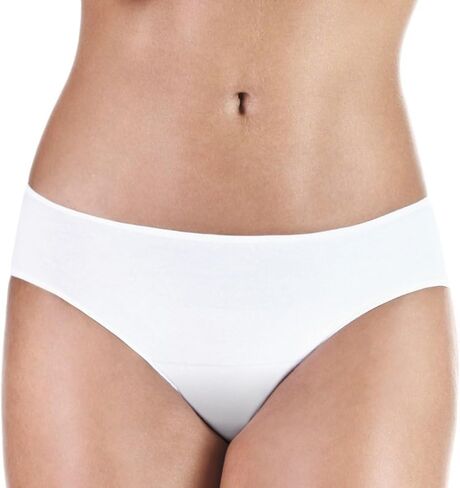 Washable Urinary Incontinence Bikini Underwear for Women with Front Absorbent Area (White, Small) in Saudi Arabia