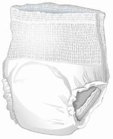 McKesson Ultra Disposable Underwear Pull On with Tear Away Seams Large, UWBLG, Heavy, 18 Ct in Saudi Arabia