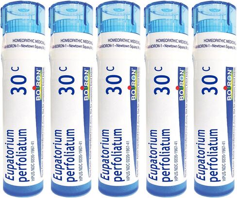 Boiron Eupatorium Perfoliatum 30C، الطب المثلي للتصلب وآلام العظام (عبوة من 5) in Saudi Arabia