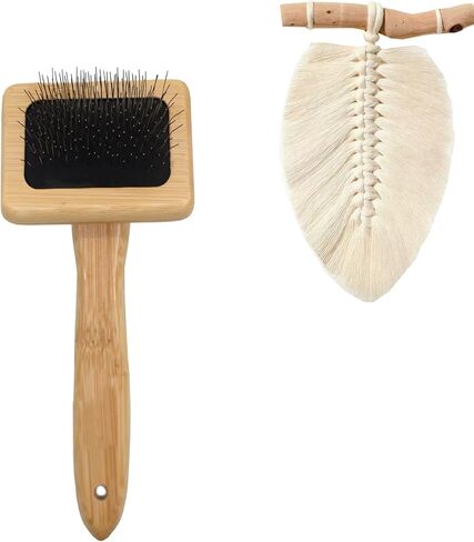 Tyoungg Macrame Comb Wooden for Fringe Feathered Wall Hanging Plant Hanger Craft Making Knitting Cord Rope 3mm 4mm 5mm (Macrame Comb) in Kuwait