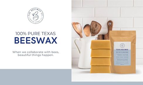 The Beeswax Co. 100% Pure Texas Beeswax Block, 1 lb in Kuwait