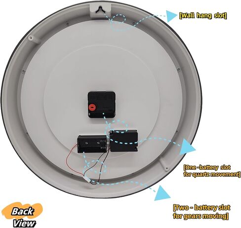 evursua 15.2 بوصة كبيرة والعتاد ساعة التروس الحقيقية تتحرك ساعة الحائط، خمر الجماليات الصناعية Steampunk الفن ديكور المنزل على مدار الساعة، ديكور ساعة الحائط السوداء لغرفة المعيشة ديكور المنزل والمكتب in Kuwait