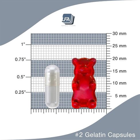 Empty Capsules Size 2 - Clear Vegan HPMC - 120 Count Jar - Fits Capsule Machine Filling Tray - Joined Vegetarian Caps Easy Snap for DIY Powder Supplement Pills - Halal Kosher Hypromellose in Saudi Arabia