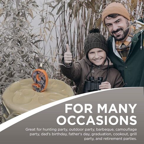 شمعة كامو لعيد الميلاد مقاس 3 بوصة رقم "9" تسعة، مجموعة الحفلات المموهة التالية من هافركامب in Kuwait