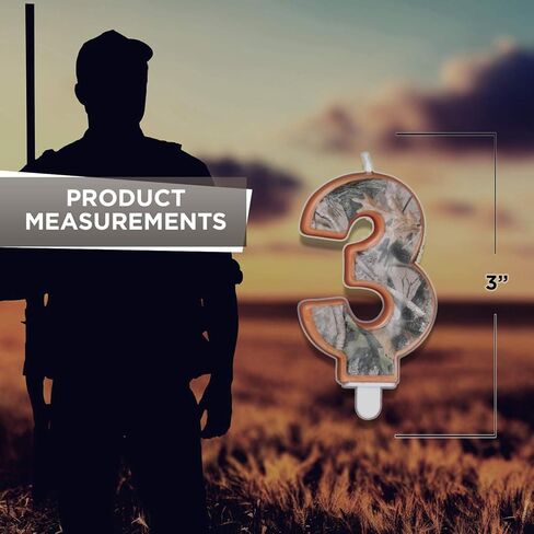 شمعة كامو لعيد الميلاد مقاس 3 بوصة رقم "9" تسعة، مجموعة الحفلات المموهة التالية من هافركامب in Kuwait