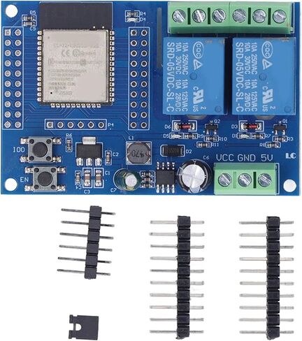 ESP Relay, 2 Channel 5V Relay Module, 4M Byte Flash Large Capacity Programmable Relay Board for Secondary Development Learning in Saudi Arabia