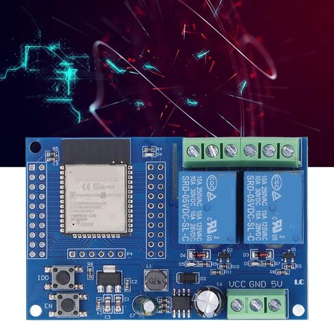ESP Relay, 2 Channel 5V Relay Module, 4M Byte Flash Large Capacity Programmable Relay Board for Secondary Development Learning in Saudi Arabia