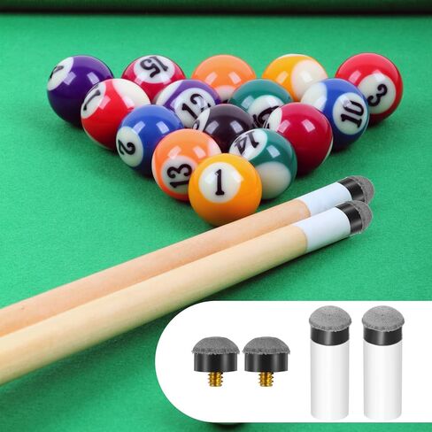 12Pcs Slip On Pool Cue Tips, Replacement with White Pool Cue Stick Ferrules, Billiard Stick Tips for Snooker and Pool Cues, Pool Table Accessories, Screw On Pool Cue Tips Stick Equipment in Saudi Arabia