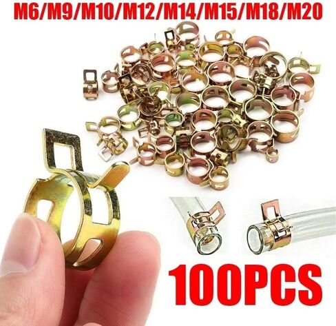 100 قطعة 6-22 مللي متر مشبك الربيع المشبك السحابة لخط خرطوم PipeSpring خرطوم المشبك الربيع الفرقة نوع مقاطع خط الوقود سيليكون خرطوم مكنسة مشبك أنابيب الضغط المنخفض مشبك الهواء المشبك in Saudi Arabia