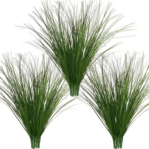 Artificial Grass,Fake Grass Artificial Shrubs Wheat Grass Greenery,Fake Grass Decor Artificial Plants Ornamental Grass Outdoor Fake Grass Green Leaves for Decoration(24PCS) in Saudi Arabia