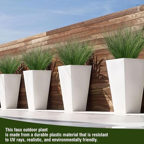 Artificial Grass,Fake Grass Artificial Shrubs Wheat Grass Greenery,Fake Grass Decor Artificial Plants Ornamental Grass Outdoor Fake Grass Green Leaves for Decoration(24PCS) in Saudi Arabia