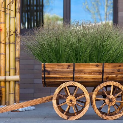 Artificial Grass,Fake Grass Artificial Shrubs Wheat Grass Greenery,Fake Grass Decor Artificial Plants Ornamental Grass Outdoor Fake Grass Green Leaves for Decoration(24PCS) in Saudi Arabia