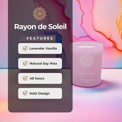Scented Candle in Matt Glass (White) - Herre D'Hermes - Luxurious Box - 7.1 Oz - Gifts for Anniversaries, Birthdays, Housewarmings, and More - 40 Hrs Burn Time - Aesthetic Soy Candle Gift Set in Saudi Arabia