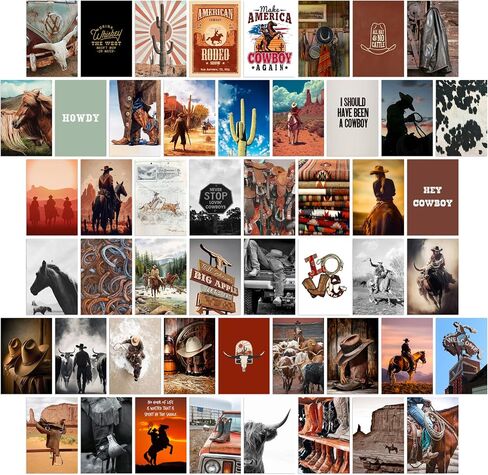 Waschbär Halloween Wall Collage Kit Aesthetic Pictures - Halloween Room Decor, Halloween Poster for Teen Girls, Witchy Room Decor, Halloween Decorations for Bedroom, 50pcs in Saudi Arabia