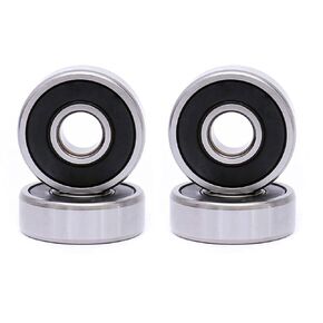 FKG R4-2RS 1/4"x5/8"x0.196" Deep Groove Ball Bearing Double Rubber Seal Bearings Pre-Lubricated, Set of 4