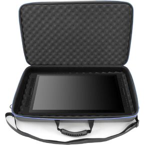 CASEMATIX Graphics Tablets Case Compatible with Huion Kamvas 20 Drawing Pen Display, 22 Plus and Others up to 22 inches, Includes Padded Case Only with Carry Strap