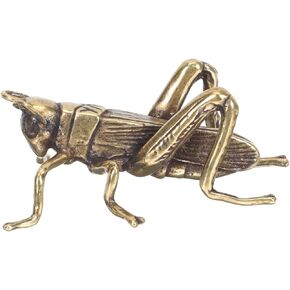 Brass Cricket Brass Grasshopper Metal Cricket Decor Art Sculptures Collectible Home Decor Brass Animal Decoration for Home Office Bookshelf Brass Cricket Figurine in Saudi Arabia