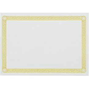 Royal Greek Key Design Disposable Placemats, Package of 1000
