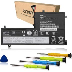 بطارية كمبيوتر محمول OUWEE L17M3PG2 متوافقة مع Lenovo Legion Y7000-2019 Y7000P-1060 Y530-15ICH-1060 Y540-15IRH Y540-17IRH Series L17C3PG2 5B10Q88555 5B10Q88559 11.52V 57Wh 4955mAh (طويلة) الخط)