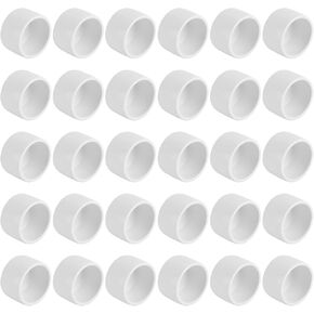 30 Pack 1'' PVC Pipe End Cap Fitting, PVC Pipe Plug Adapter Pipe Fittings, Furniture Grade SCH40 PVC Pipe Cap for Build PVC Furniture DIY Garden Shelf, Home or Industrial Use