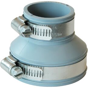 Fernco PDTC-215 Drain and Trap Connector for 2" pipe to 1-1/2" or 1-1/4" Tubular traps