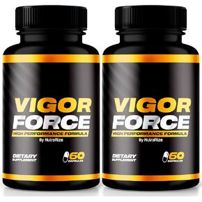 (2 Pack) Vigor Force, Vigor Force High Performance Formula, Official Vigor Force Pills Dietary 8.50, Premium Ingredients For Maximum Effectiveness, Vigor Force Reviews VigorForced (120 Capsules)