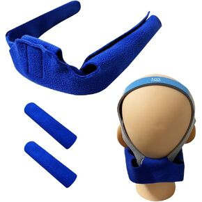 CPAP Neck Pad & 2Pack CPAP Strap Covers Compatible with Airfit N20 Headgear, Prevent Strap Marks, Adjustable and Ultra-Soft Strap Covers, Comfort Fit