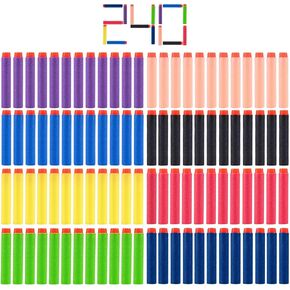 240 Pcs Colorful Refill Darts Bullets Ammo Pack for Nerf N-Strike Elite Series Blasters