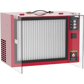 OUKEETO Portable 2 Stage Intake Air Filtration System - Tabletop Dust Collectors (850-1250CFM) for Woodworking, Air Filter with Strong Vortex Fan, Garage Works Shop Benchtop Dust Collection Systems