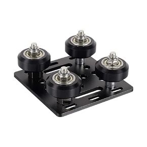 V Wheel Plate for 2020 Series V-Slot Aluminum Profiles, V Slot Gantry Plate with POM Wheels for 3D Printers and CNC (Silver)