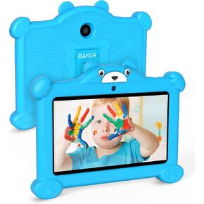 7 Inch Kids Tablet, Android 11 Tablets, Children Tablet with 2GB RAM 32GB ROM, WiFi, Bluetooth, Dual Camera, Educationl, Games, Parental Control, Kids Software Pre-Installed,Shockproof Case(Blue)