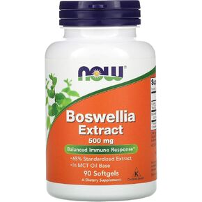 NOW Supplements, Boswellia Extract 500 mg in MCT Oil Base, Balanced Immune Response*, 90 Softgels